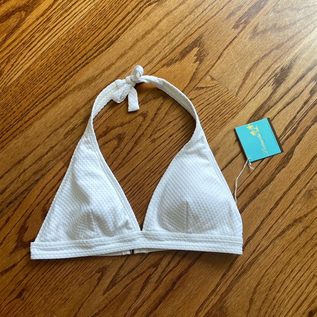 Letarte White Bikini Top